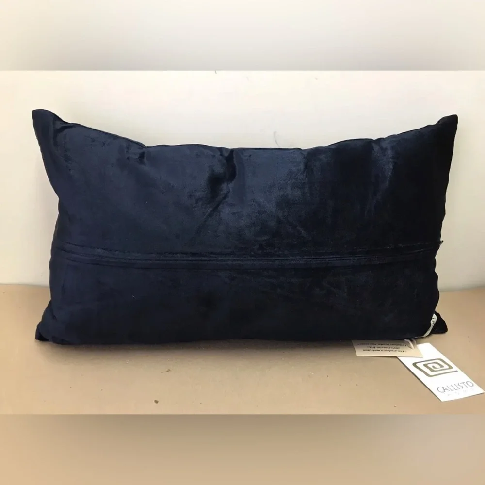 Callisto Home New York Beaded Calf Hair Accent Pillow